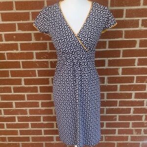 Boden navy and white dress>> original price 33.00!